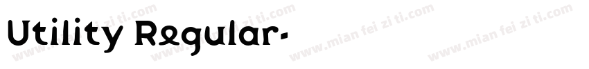 Utility Regular字体转换